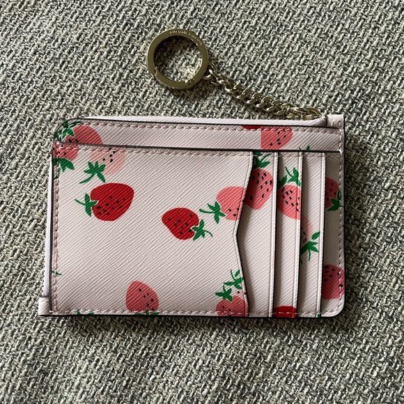 kate spade Bags Kate Spade Wild Strawberries Staci Lzip Cardholder